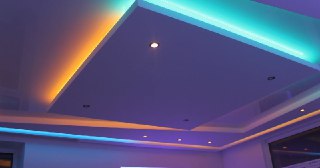 Натяжной потолок с подсветкой Анжеро-Судженск, цена от 2127 руб.